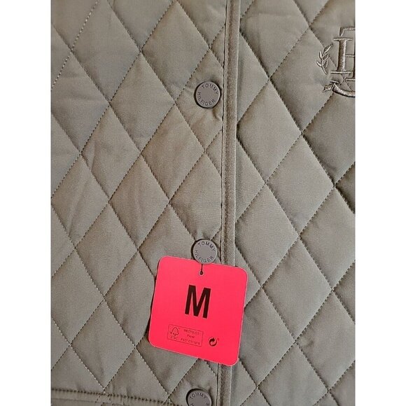 NWT Tommy Hilfiger Medium Womens Quilted Jacket Olive Juniper Green Item 1699187 - Picture 3 of 13